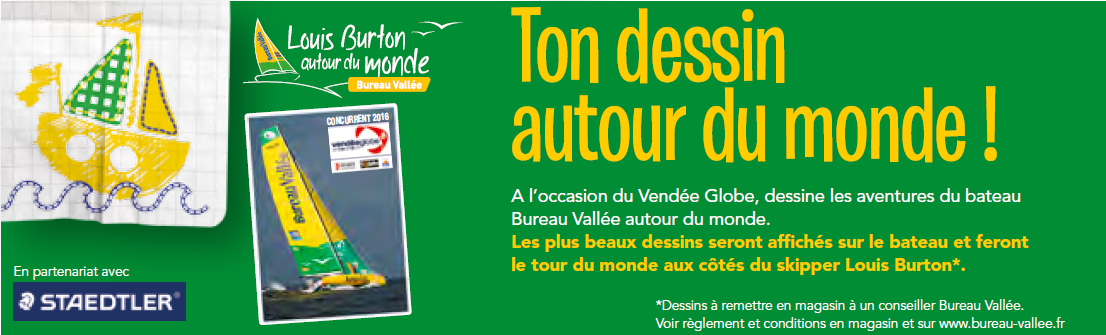 Bureau Vallée Louis Burton Imoca Vendée Globe Staedtler
