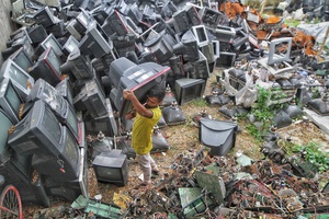 illustration Forte hausse des déchets électroniques dans le monde 