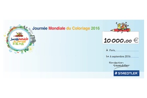 illustration La Fondation Staedtler  remet un chèque de 10 000 E à SOS Villages d’Enfants