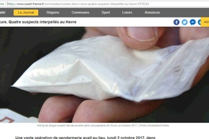 illustration Fait divers : De la cocaïne chez un papetier…